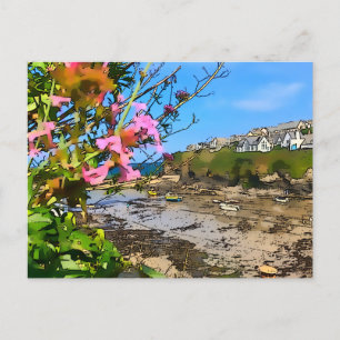 Port Isaac Cornwall Harbour Fishermans vänner Vykort