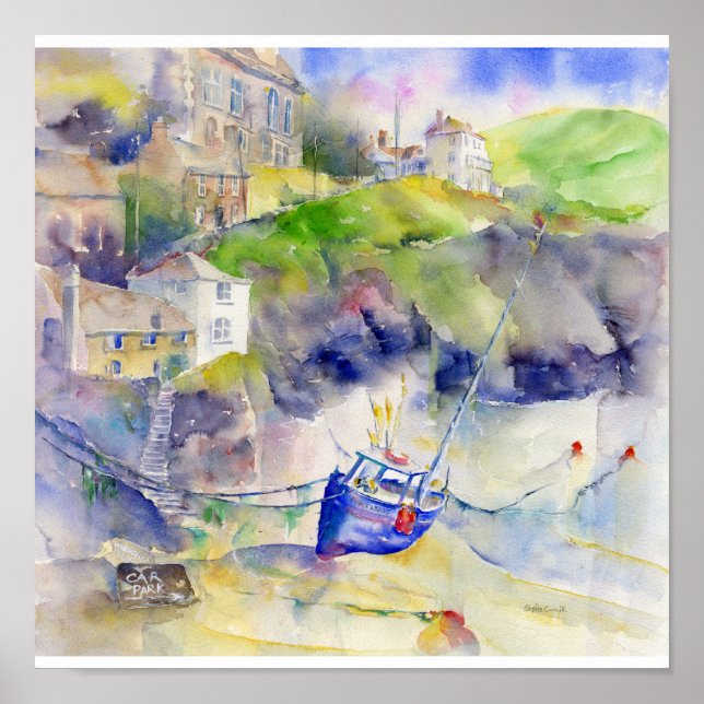 Port Isaac Cornwall Poster (Framsidan)