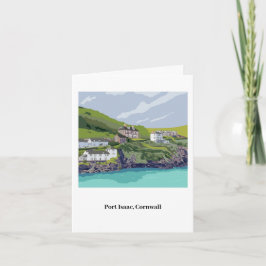 Port Isaac Notecard - med anpassade Kort