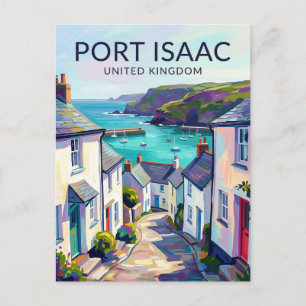 Port Isaac Storbritannien Vykort