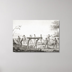 Port Jackson, nya Holland: Aboriginal Canvastryck