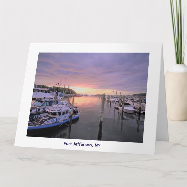 Port Jefferson, New York Tack Kort (Framsida)