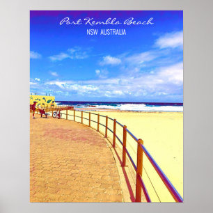 Port Kembla Wollongong strand NSW Poster