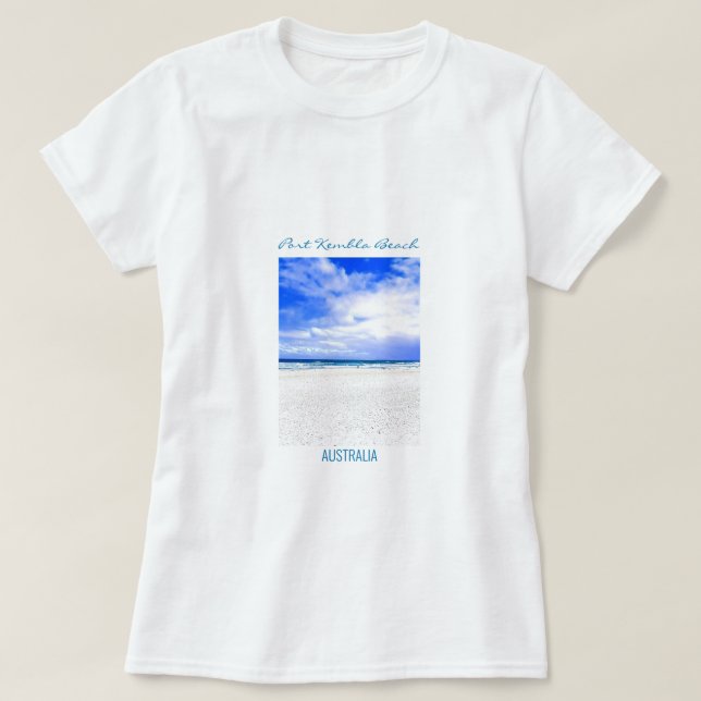 Port Kembla Wollongong strand NSW T Shirt (Design framsida)
