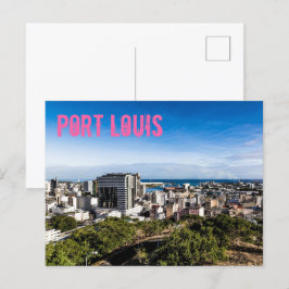 Port Louis Skyline Capital of Mauritius Helg Vykort