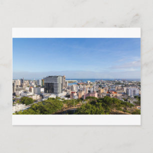 Port Louis Skyline, huvudstad i Mauritius, via da Vykort