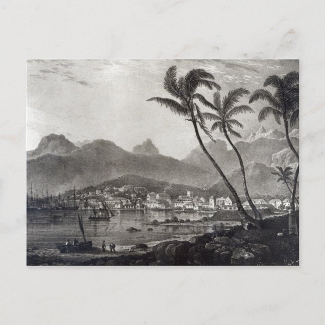 Port Louis "Views in the Mauritius" från Vykort (Framsida)