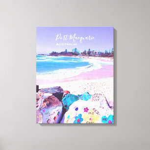 Port Macquarie NSW Australiens resesektor Canvastryck