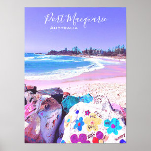 Port Macquarie NSW Australiens resesektor Poster