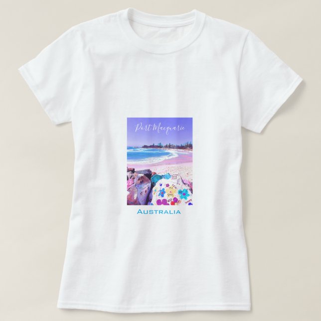 Port Macquarie NSW Australiens resesektor T Shirt (Design framsida)