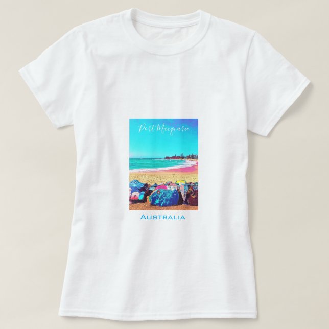 Port Macquarie NSW Australiens resesektor T Shirt (Design framsida)