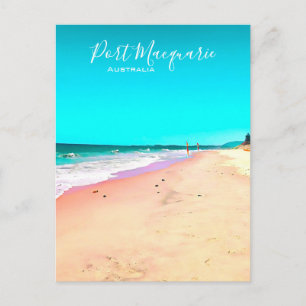 Port Macquarie-strandscen Australien Vykort