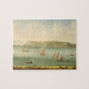 Port Mahon, Minorca, 1730's (olja på kanfas) Pussel