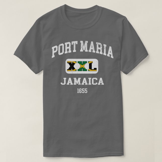 Port Maria Jamaica XXL Athletic design 1 T Shirt (Design framsida)