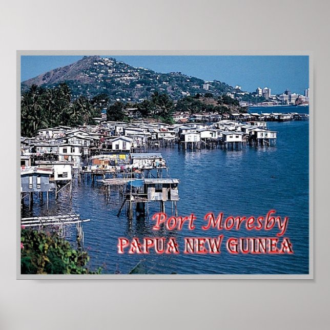 Port Moresby - Papua Nya Guinea - Poster (Framsidan)
