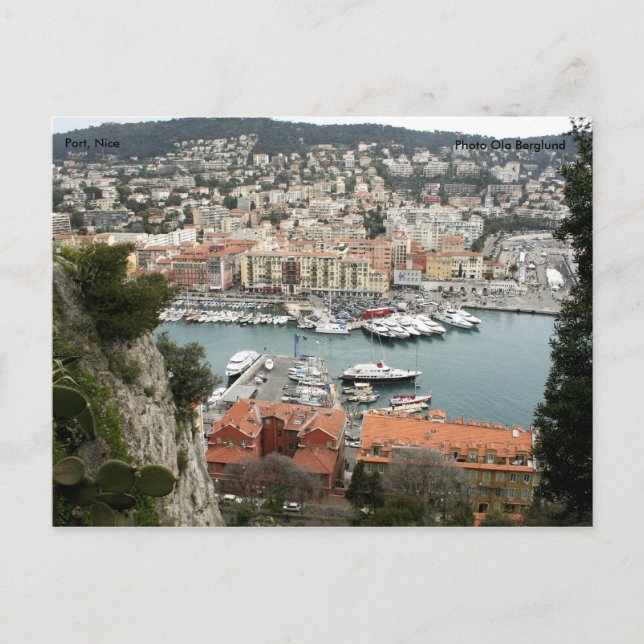 Port, Nice, Photo Ola Berglund Vykort (Framsida)