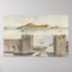 Port of Arona (1795) Charles Gore Poster