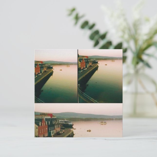 Port of Tobermory, Isle of Mull, Scotland Inbjudningar (Stående Fram)