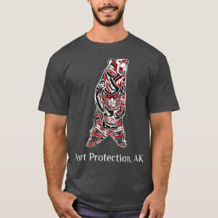 Port Protection Alaska Native American Brown T Shirt