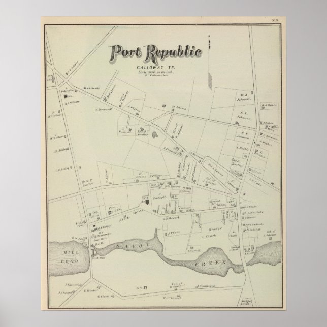 Port Republic, Galloway Tp, New jersey Poster (Framsidan)