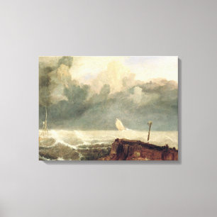 Port Ruysdael (olja på kanfas) Canvastryck
