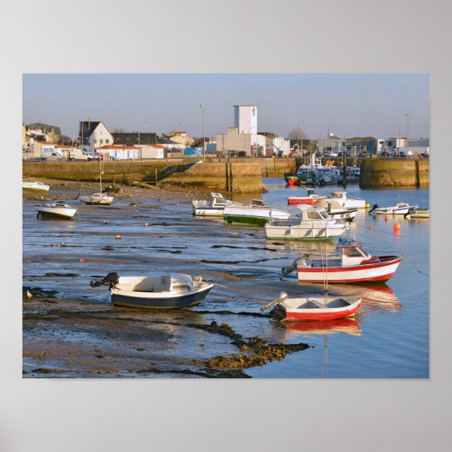 Port Saint-Gilles-Croix-de-Vie i Frankrike Poster (Framsidan)