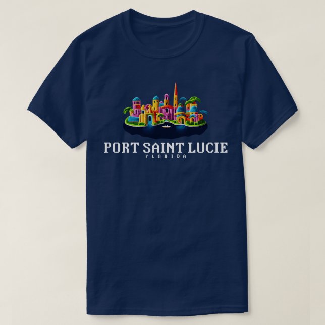 Port Saint Lucie Florida T Shirt (Design framsida)
