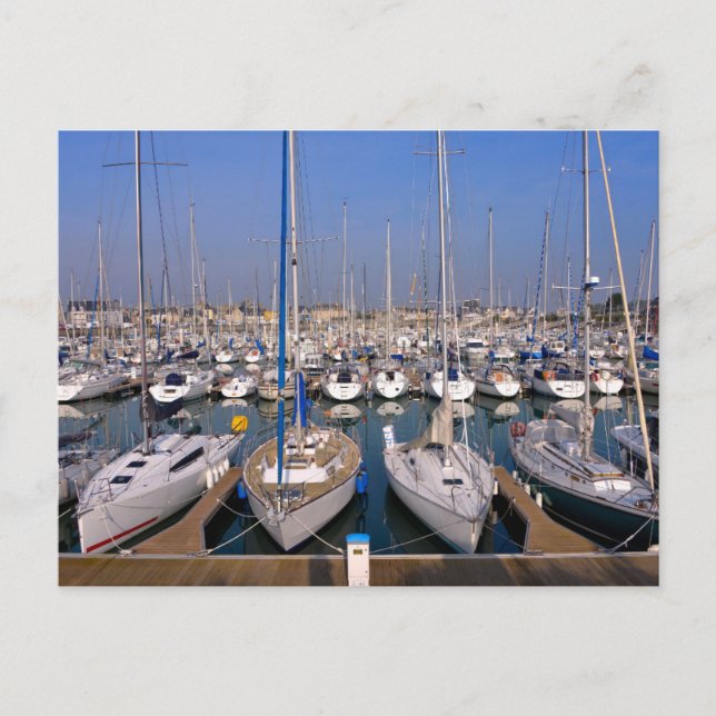 Port Saint-Vaast-la-Hougue i Frankrike Vykort (Framsida)