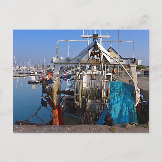 Port Saint-Vaast-la-Hougue i Frankrike Vykort (Framsida)