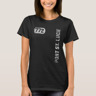Port St Lucie Florida 772 Area Code Vintage Retro T Shirt