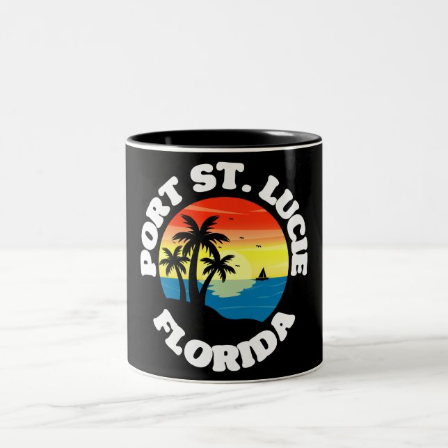 Port St. Lucie,Florida Två-Tonad Mugg (Center)