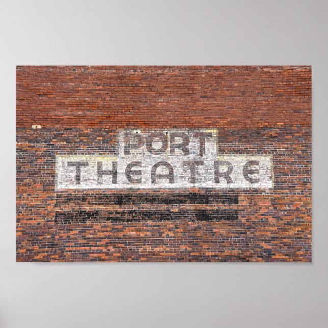 Port Theater Sign, Port St. Joe, Florida Poster (Framsidan)
