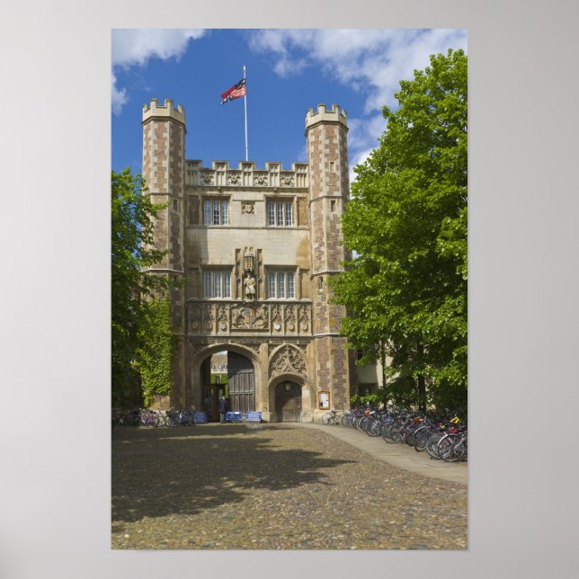 Port till Trinity College och rader av cyklar, Poster (Framsidan)