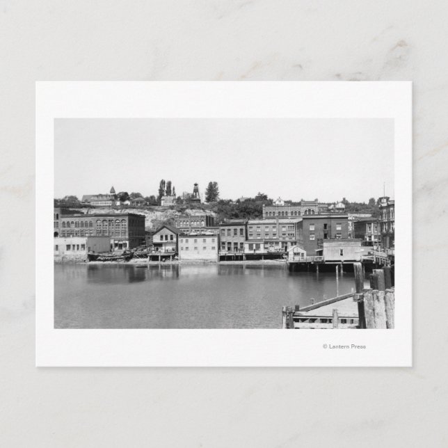 Port Townsend, WA-strandTown beskådar Photograp Vykort (Framsida)