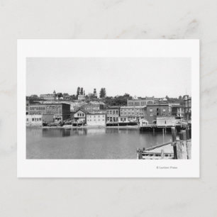 Port Townsend, WA-strandTown beskådar Photograp Vykort