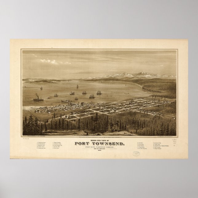 Port Townsend, Washington (1878) Poster (Framsidan)