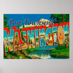 Port Townsend, Washington - Stora Brev Scenes Poster