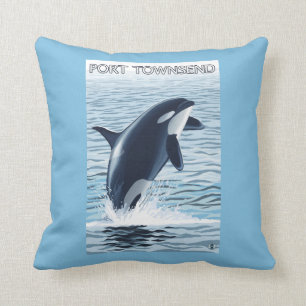 Port Townsend, WashingtonOrca banhoppning Kudde