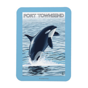 Port Townsend, WashingtonOrca banhoppning Magnet