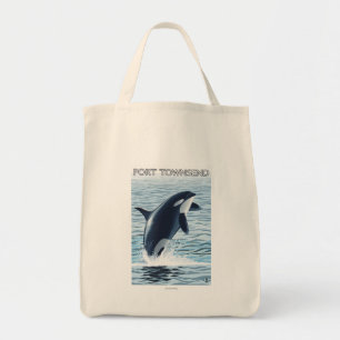 Port Townsend, WashingtonOrca Jumping Tygkasse