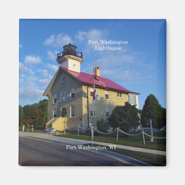 Port Washington Lighthouse-magnet Magnet (Framsidan)