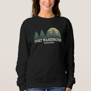 Port Washington Wi-Vintage Throwback Tee Retro 70s