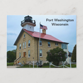 Port Washington Wisconsin fyr Vykort
