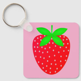 Porta-chaves morango nyckelring