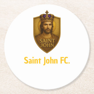 Porta-Copo Saint John FC. Underlägg Papper Rund