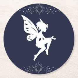 porta copos de fada redondo Neutro Underlägg Papper Rund