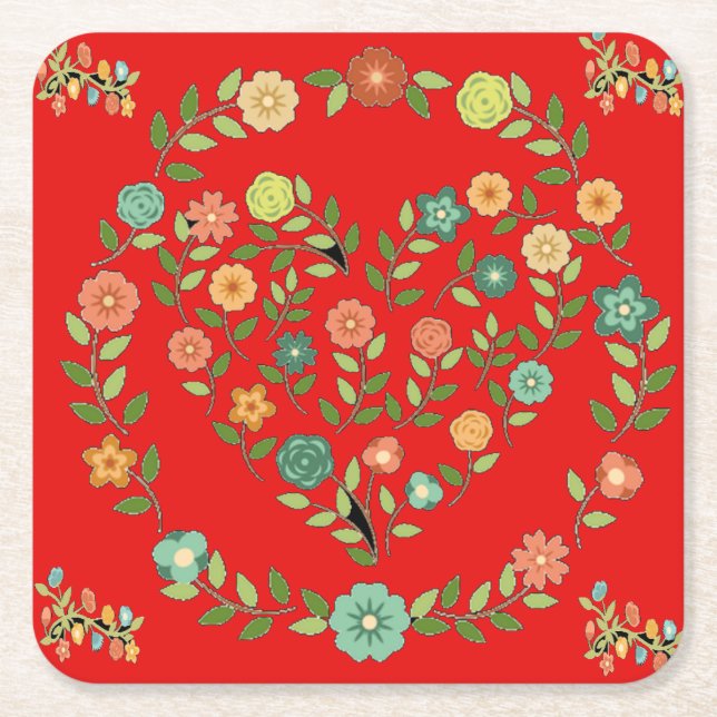 porta copos underlägg papper kvadrat (Framsidan)