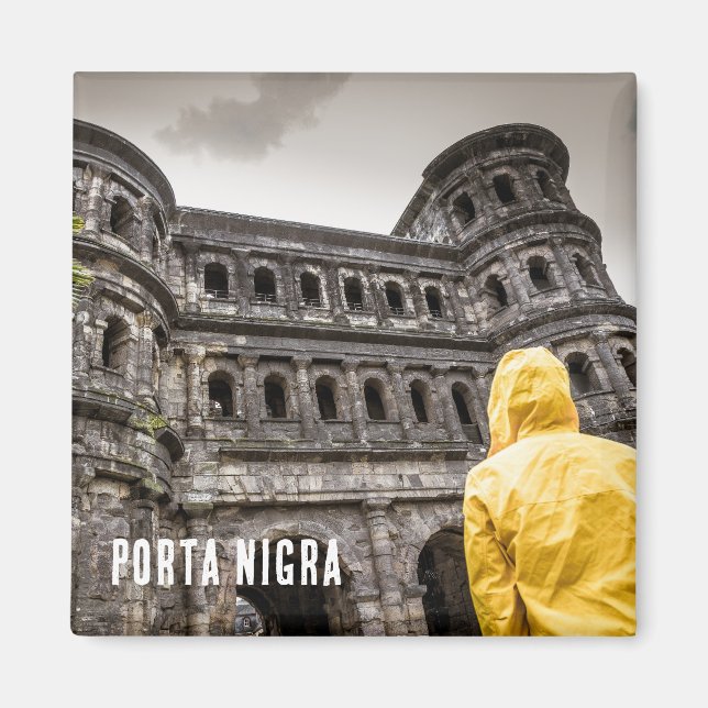 Porta Nigra i Trier Rheinland Palatinate Tyskland Magnet (Framsidan)