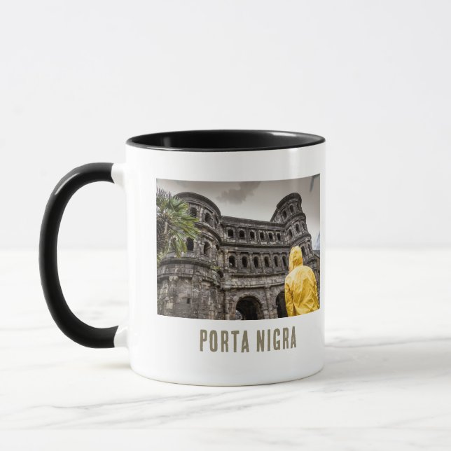Porta Nigra i Trier Rheinland Palatinate Tyskland Mugg (Vänster)