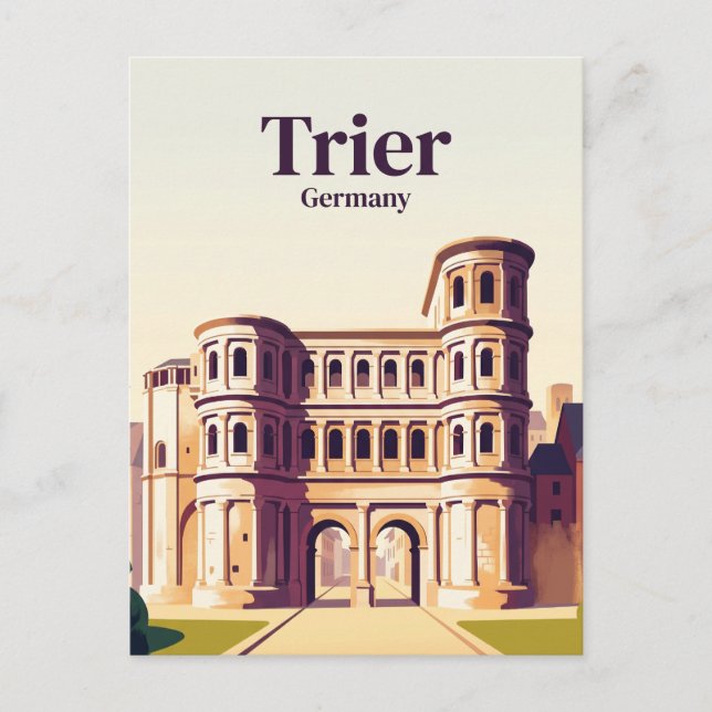 Porta Nigra, Trier Tyskland Vykort (Framsida)